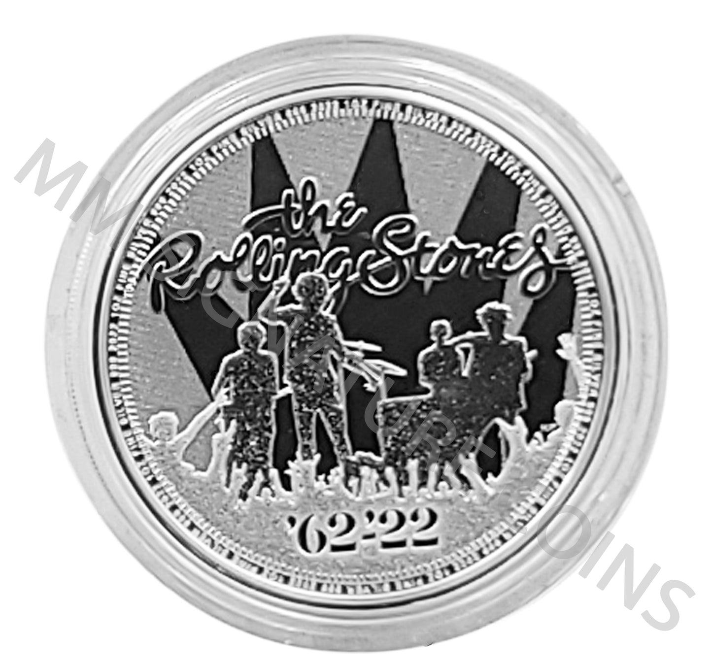 2022 Music Legends Series Rolling Stones 1 oz Silver Coin