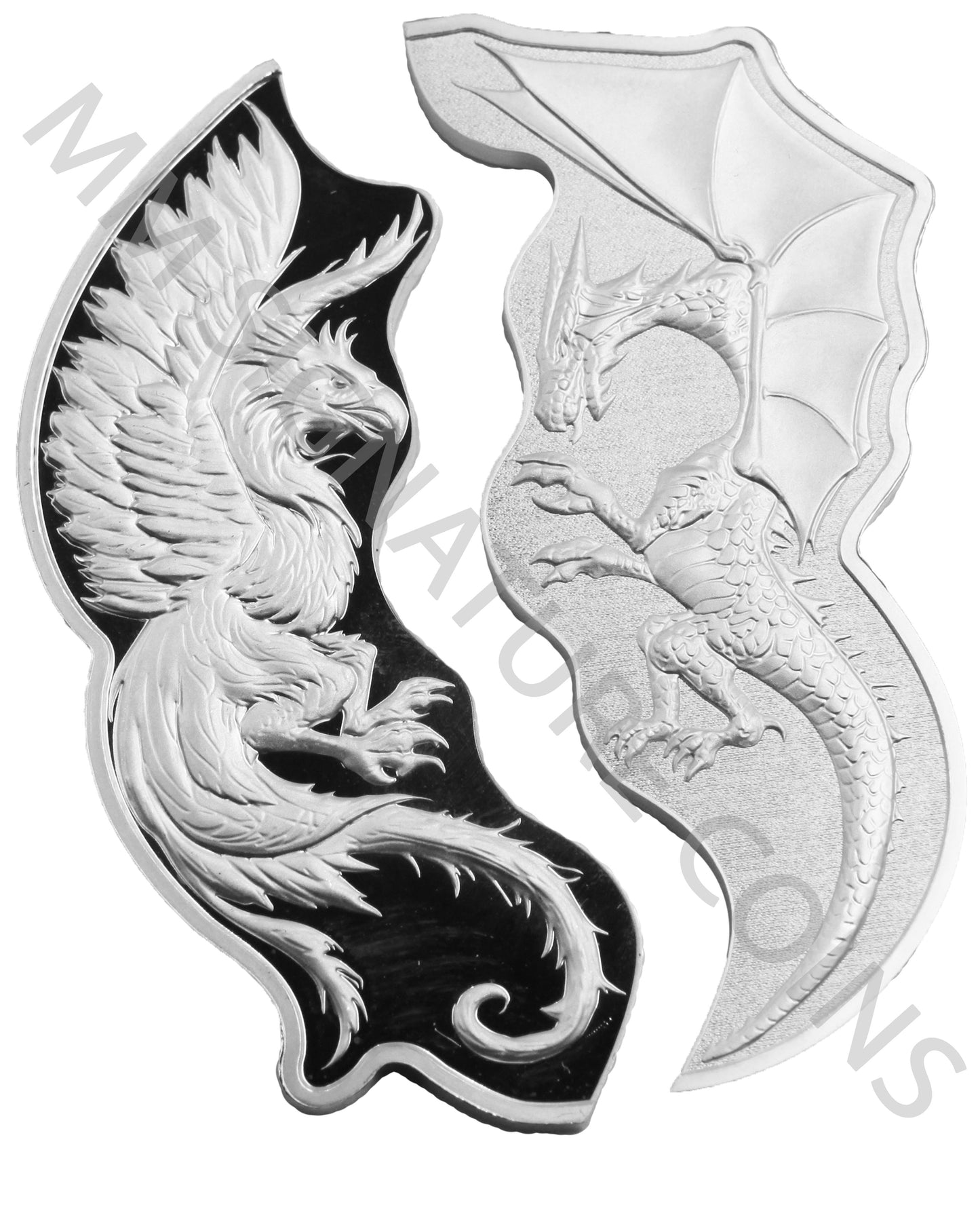 2023 Phoenix V Dragon 2 x 1oz Silver Coins