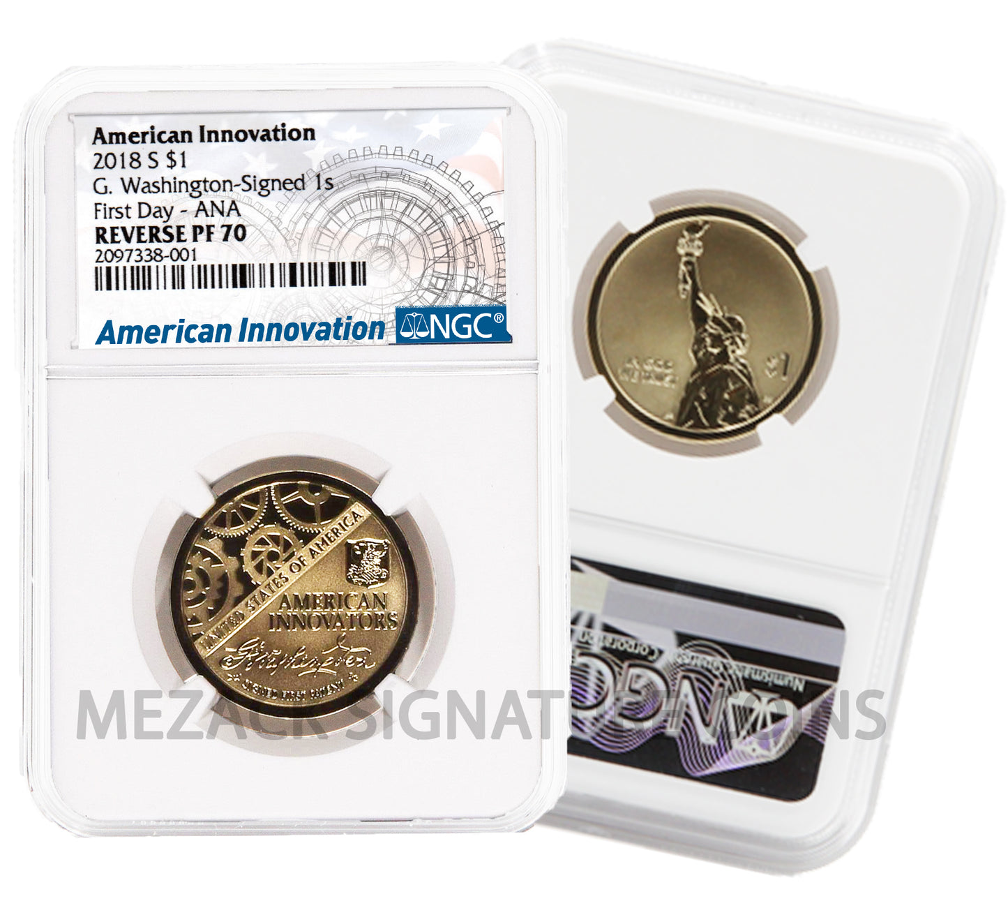 First 3 American Innovation Reverse Proof FIRST DAY OF RELEASE 3-Coin NGC 70