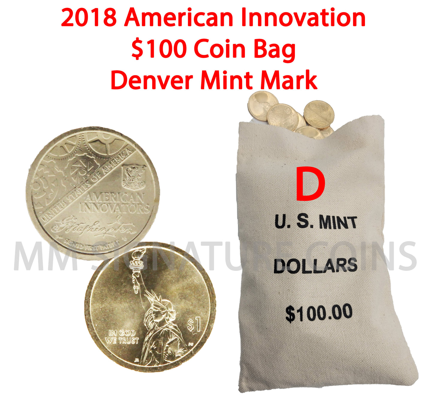 2018 American Innovation $100 Mint Bag Denver Mint