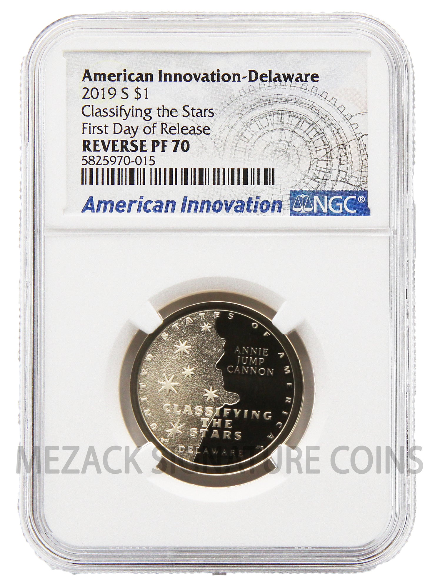 American Innovation - 2019 Delaware FDOR Reverse Proof 70 NGC