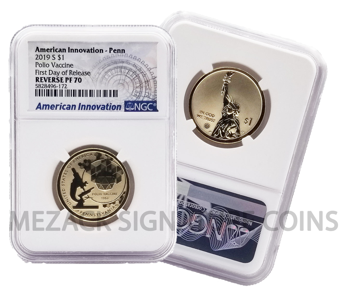 First 3 American Innovation Reverse Proof FIRST DAY OF RELEASE 3-Coin NGC 70