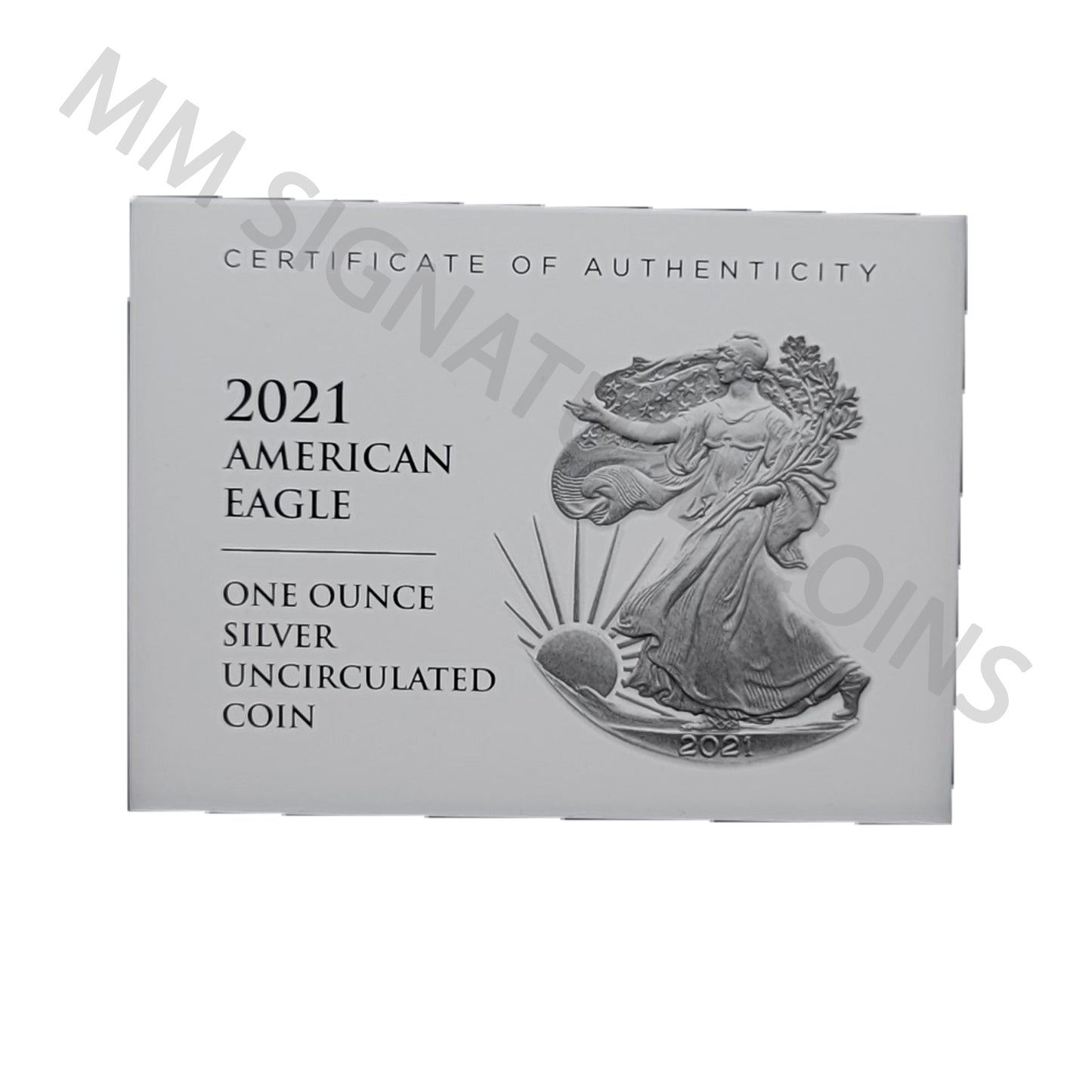 2021 Uncirculated (Burnished) Silver Eagle - Original Government Packaging