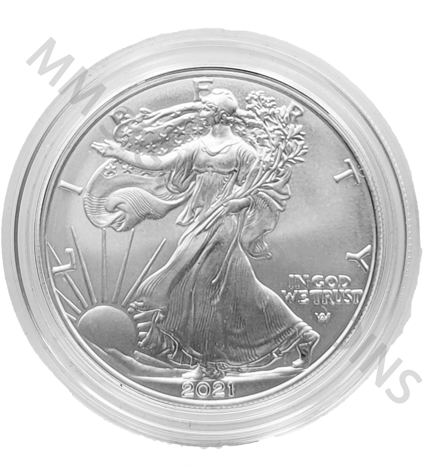 2021 Silver Eagle Type 2 Bullion Dollar Coin .999 Fine Silver